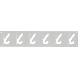 Gispen 1x6 - Kapstok - Zilver - 60 cm breed