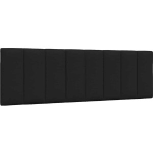 vidaXL - Hoofdbordkussen - "Hanko" - 160 - cm - stof - zwart