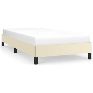 vidaXL - Bedframe - kunstleer - crèmekleurig - 100x200 - cm