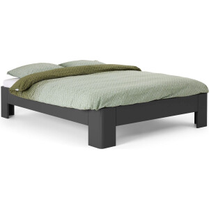 B Bright Fresh 500 Bed 160 x 210 cm - Bedframe Antraciet - Bedombouw - Instaphoogte: 50cm - Tweepersoonsbedden