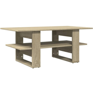 vidaXL Salontafel 102x55x42 cm bewerkt hout sonoma eikenkleurig - Salontafel - Salontafels - Tafel - Bijzettafel