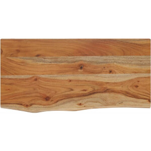 vidaXL - Wandschap - rechthoekig - natuurlijke - rand - 60x30x2,5 - cm - acaciahout
