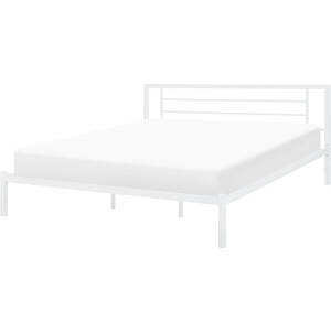 BELIANI CUSSET - Tweepersoonsbed - Wit - 180 x 200 cm - Metaal
