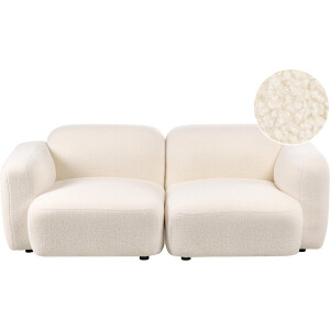 BELIANI AFOSS - Driezitsbank - Gebroken wit - Bouclé