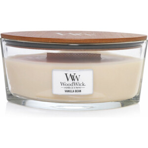 WoodWick Heartwick Flame Ellipse Geurkaars - Vanilla Bean - 50 branduren