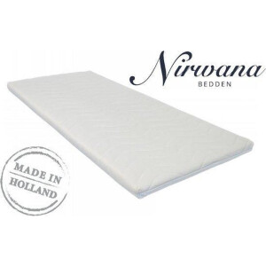 150x210 Premium Witte Nirwana Bedden Tijk + Rits (Topper)