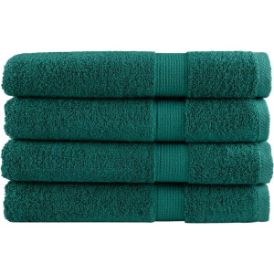 vidaXL - Saunadoeken - SOLUND - 4 - st - 600 - g/m² - 80x200 - cm - groen