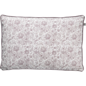 Dutch Decor CESAR - Sierkussen 40x60 cm - aubergine - paars - roze - bloemen - Inclusief binnenkussen