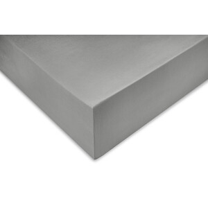 Zohome Hoeslaken Satinado - Onderlaken 1 persoons - 90x210-220 - 100% Katoen-Satijn - Grijs
