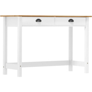 vidaXL - Wandtafel - Hill - 2 - lades - 110x45x74 - cm - massief - grenenhout