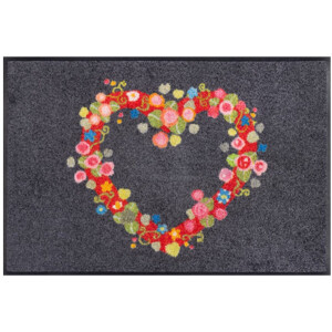 Kleen-Tex Wash+Dry Design Wasbare Deurmat - Floral Romance - 50 x 75cm