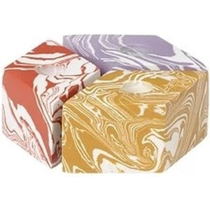 Broste Copenhagen Isso kandelaar set van 3 4x7cm H3cm color mix oranje