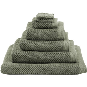 Heckettlane Badhanddoek Grant - Hotelkwaliteit Handdoek van 100% Katoen - 70x140 cm - 1 Stuks Douchelaken - Groen