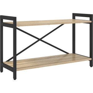 vidaXL - Boekenkast - Sonoma - eiken - 80 - x - 30 - x - 48.5 - cm - Bewerkt - hout