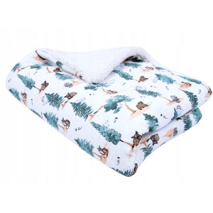 BabyLux Muslin Teddy Kinderdeken Dubbelzijdig 100x75 cm