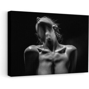 Artaza Canvas Schilderij Naakte Vrouwen Lichaam - Erotiek - Zwart Wit - 60x40 - Foto Op Canvas - Canvas Print
