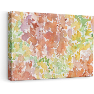 Artaza Canvas Schilderij Abstracte Kunst - Penceelstrepen in Structuur - 60x40 - Foto Op Canvas - Canvas Print