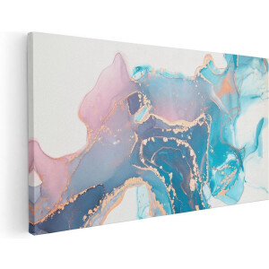 Artaza Canvas Schilderij Abstracte Kunst van Marmer - 100x50 - Groot - Foto Op Canvas - Canvas Print
