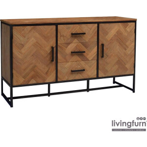 Livingfurn - Dressoir Accent 145cm - Teakhout