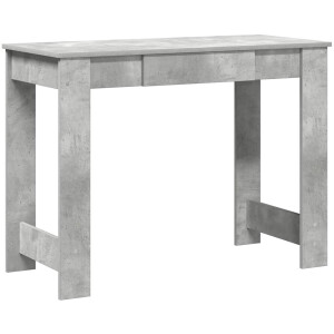 vidaXL - Bureau - 100x45x75 - cm - bewerkt - hout - betongrijs