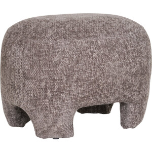 House Nordic Poef Nazare - Beige - Polyester - 53x41x38 cm