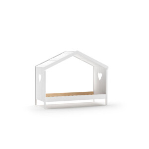 Leen Bakker - Vipack Huisbed Amori Zonder Achterwand - 90x200 Cm - Grenenhout - Wit - 213x98.7x171.7 Cm