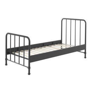 Leen Bakker - Vipack Bed Bronxx - 90x200 Cm - Metaal - Zwart