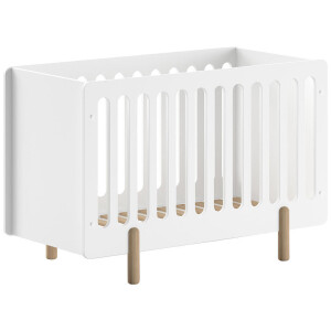 Leen Bakker - Vipack Babybed Smile - 60x120 Cm - MDF - Wit