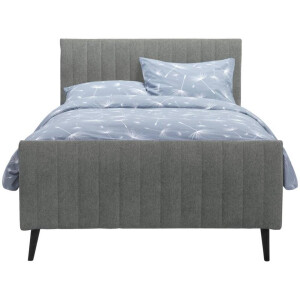 Leen Bakker - Bed Lieke - Grijs/groen - 120x200 Cm - Stof - Grijs#Groen