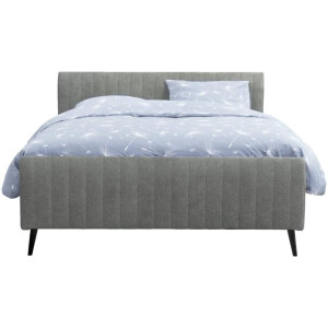 Leen Bakker - Bed Lieke - Grijs/groen - 160x200 Cm - Stof - Groen#Grijs