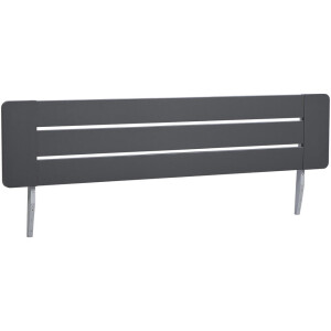 Leen Bakker - Hoofdbord Nova - Grafietkleur - 180 Cm - Spaanplaat - Zwart#Grijs