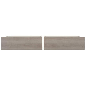 Leen Bakker - Opberglades Tempo - Grijs Eikenkleur (2 Stuks) - Spaanplaat - Bruin - 93.5x29x69 Cm