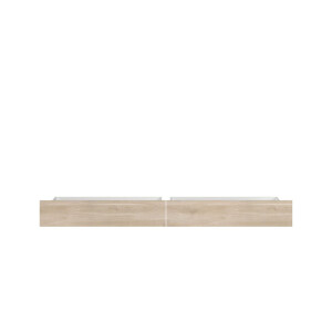 Leen Bakker - Opberglades Evi - Eikenkleur (2 Stuks) - Spaanplaat - Beige - 50.7x99.3x22.2 Cm