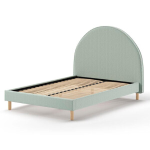 Leen Bakker - Vipack Bed Moon - Mint - 140x200 Cm - Stof - Groen