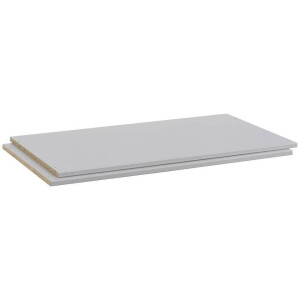 Leen Bakker - Legplankenset Dallas - Licht (2 Stuks) - 110 Cm - Spaanplaat - Grijs