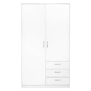 Leen Bakker - Kledingkast Varia 2-deurs - 175x97x50 Cm - Spaanplaat - Wit