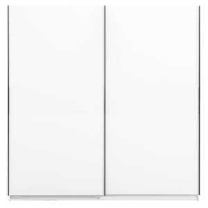 25% korting - Leen Bakker - Schuifdeurkast Genua - 204x200x60 Cm - Spaanplaat - Wit - 60.3x200.2x204 Cm