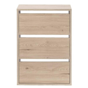 Leen Bakker - Ladeblok Genua - Eikenkleur - 70x50x40 Cm - Spaanplaat - Beige