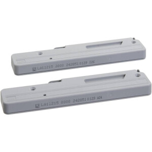 Leen Bakker - Softclosing Bergamo - 2 Stuks - Metaal - Grijs - 14.5x37x5.5 Cm