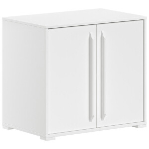 Leen Bakker - Vipack Commode Sam 2 Deuren - 62x43x68 Cm - MDF - Wit - 67.7x43x61.5 Cm