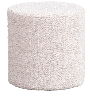 Leen Bakker - Vipack Poef Moon - 41x41 Cm - Bouclé Stof - Textiel - Roze