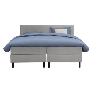 Leen Bakker - Boxcombinatie Varberg 6-delig - 180x200 Cm - Stof - Grijs