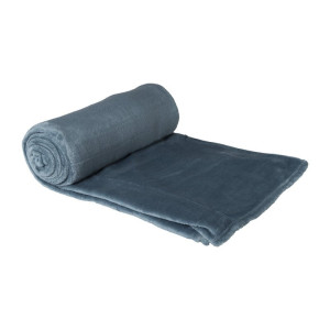 Fleece deken - blauw - 200x150 cm