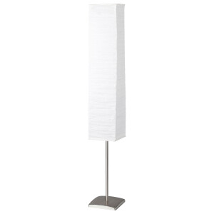 Brilliant Leuchten Staande lamp Nerva 145 cm hoogte, e14 max. 40w, metaal/rijstpapier, voetschakelaar