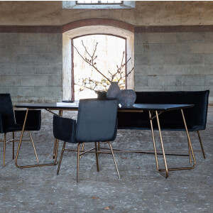 Nohr Eettafel 'Mikella' MDF, 190 x 90cm, kleur Koper