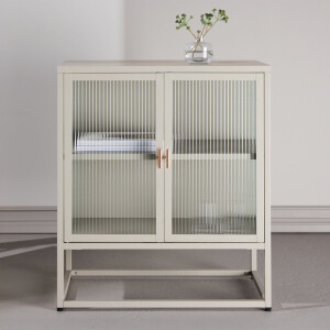 Nohr Vitrinekastje 'Alieke' 80 x 70cm, kleur Beige