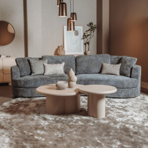 Tower Living Organische 3-zits Bank 'Sunderland' kleur Grijs