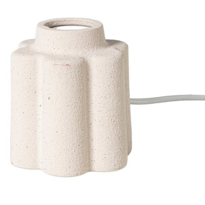 Lampvoet bloem - beige - ø11x13 cm