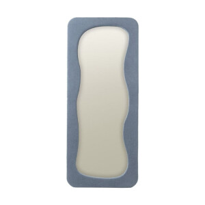 Passpiegel wave teddy - blauw - 168x70 cm