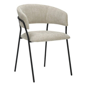 LABEL51 Eetkamerstoel 'Luuk' Elite stof, kleur Naturel